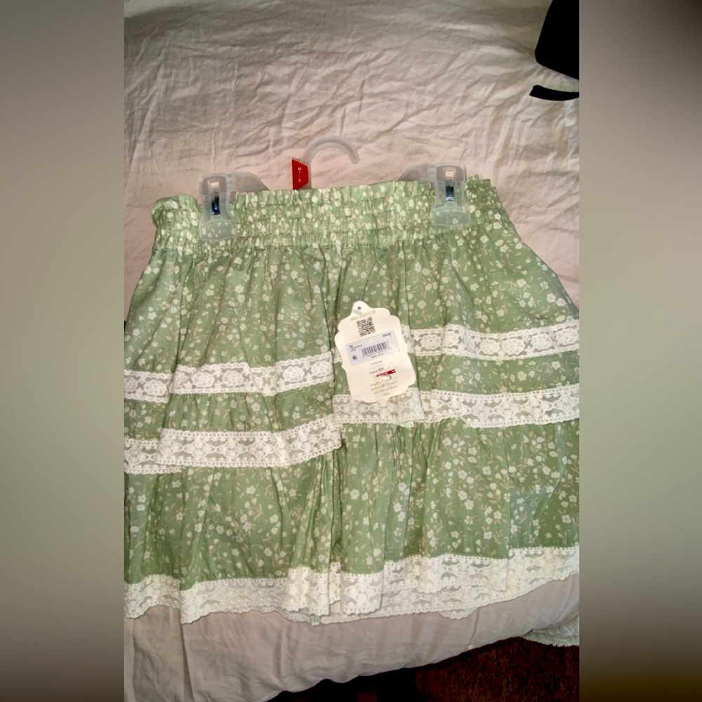 Green skirt
